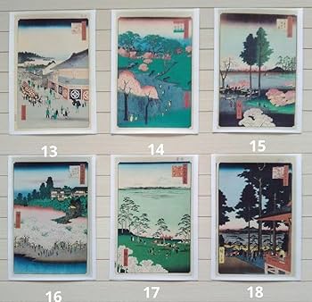 Amazon.co.jp: 歌川広重 名所江戸百景 春の部 全42点 浮世絵版画